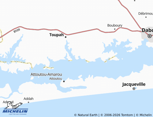 MICHELIN-Landkarte Attoutou Kokoré - ViaMichelin