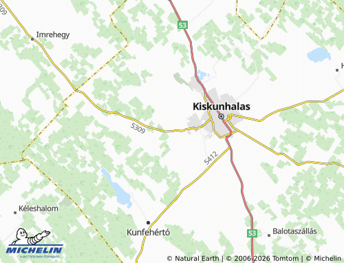 MICHELIN Alsóöregszőlők map - ViaMichelin