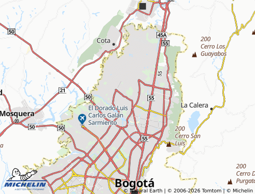 Carte MICHELIN Suba Urbano - ViaMichelin