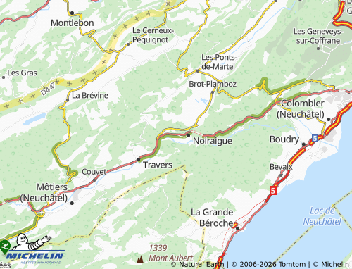 Carte MICHELIN Le Solliat - ViaMichelin