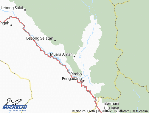 MICHELIN Muara Aman map - ViaMichelin