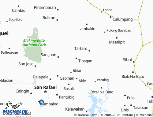 MICHELIN Tibagan map - ViaMichelin