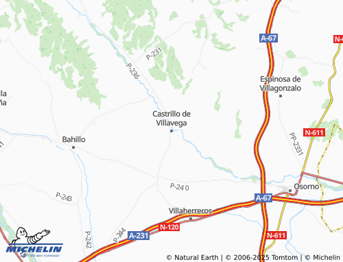 MICHELIN Castrillo de Villavega map - ViaMichelin
