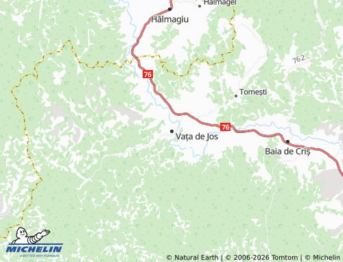 Mapa MICHELIN Vața de Jos - ViaMichelin