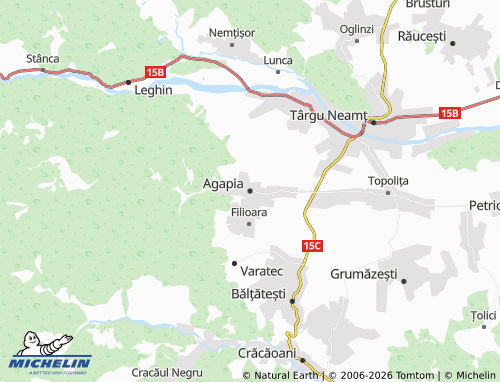 MICHELIN Agapia map - ViaMichelin