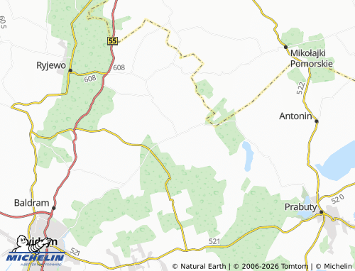 MICHELIN Trzciano map - ViaMichelin