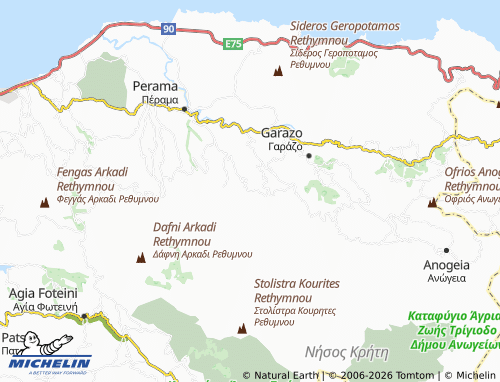 MICHELIN Avdellas map - ViaMichelin
