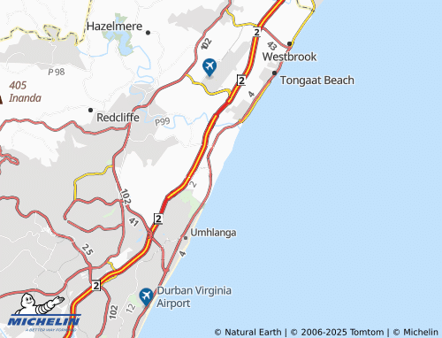 MICHELIN Selection Beach map - ViaMichelin