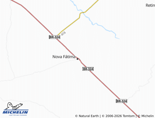MICHELIN Nova Fátima map - ViaMichelin