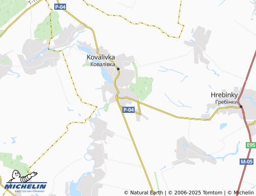 MICHELIN Ustymivka map - ViaMichelin