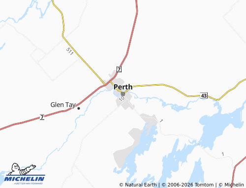 Mapa MICHELIN Perth - ViaMichelin