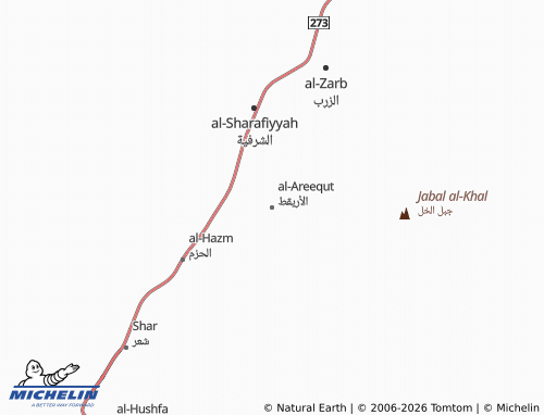 Carte MICHELIN al-Areequt - ViaMichelin