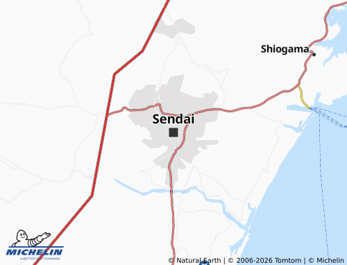Carte MICHELIN Sendai - ViaMichelin