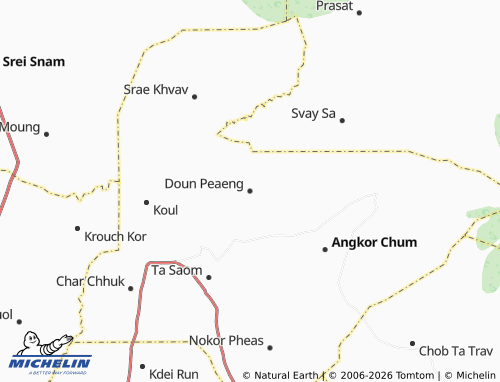 Mapa MICHELIN Doun Peaeng - ViaMichelin