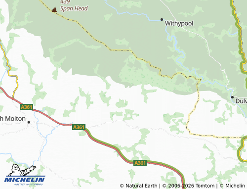 MICHELIN Molland map - ViaMichelin
