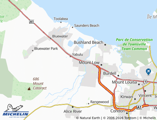 MICHELIN Black River map - ViaMichelin