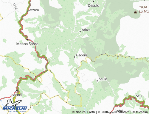 MICHELIN Gadoni map - ViaMichelin