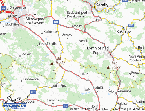MICHELIN-Landkarte Liščí Kotce - ViaMichelin