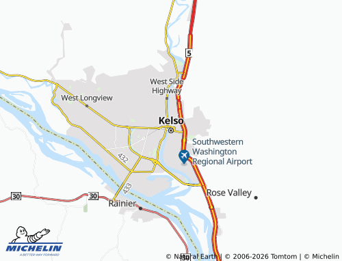 Mappa MICHELIN Kelso - ViaMichelin