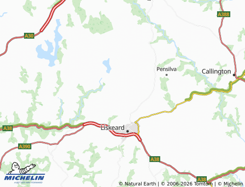 MICHELIN Saint Cleer map - ViaMichelin
