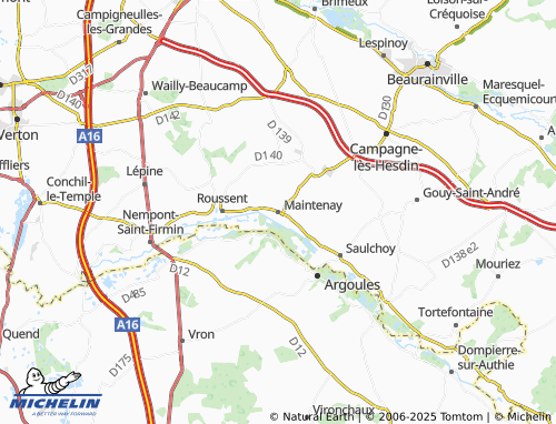 Mappa MICHELIN Maintenay - ViaMichelin