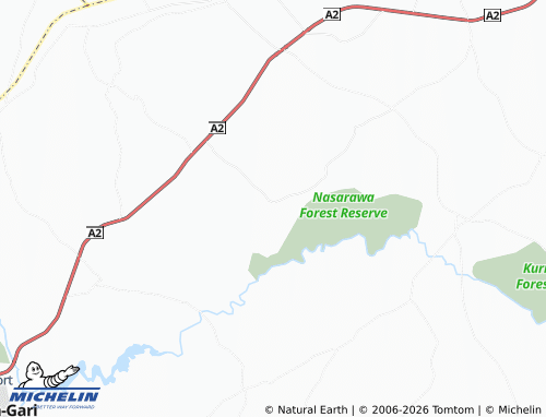 Mappa MICHELIN Nassarawa - ViaMichelin