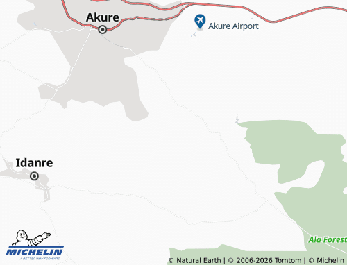 MICHELIN Isagba map - ViaMichelin