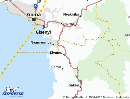 MICHELIN-Landkarte Kabujenje - ViaMichelin