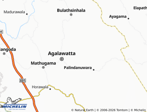 MICHELIN-Landkarte Evariwatta - ViaMichelin