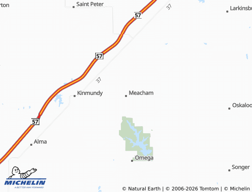 Mappa MICHELIN Meacham - ViaMichelin