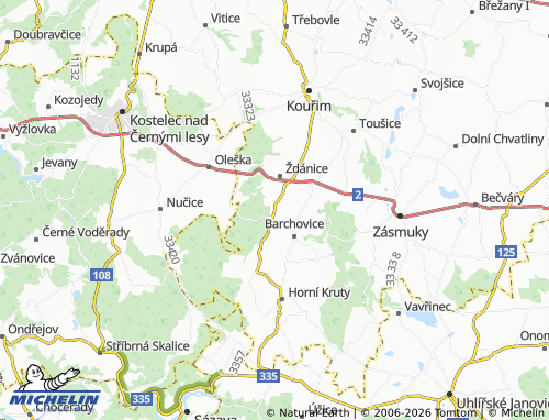 Mappa MICHELIN Lhotky - ViaMichelin