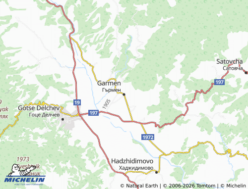 MICHELIN Garmen map - ViaMichelin