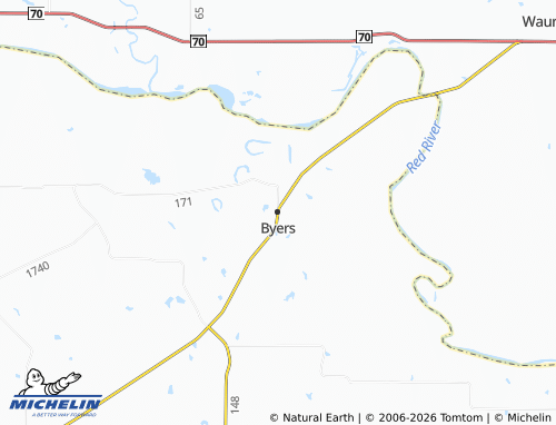 Mapa MICHELIN Byers - ViaMichelin