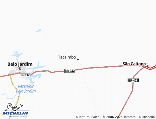 Carte MICHELIN Tacaimbó - ViaMichelin