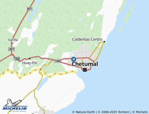 MICHELIN Cumbres (Chetumal) map - ViaMichelin