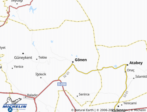 MICHELIN Göletevleri map - ViaMichelin