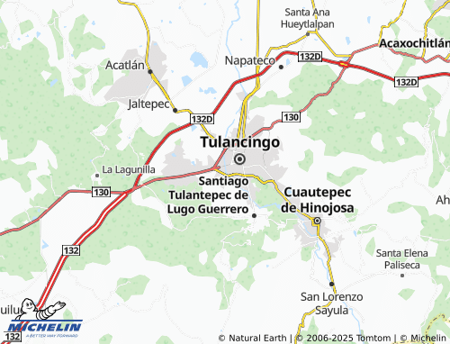 Carte MICHELIN Villas de Tulancingo - ViaMichelin