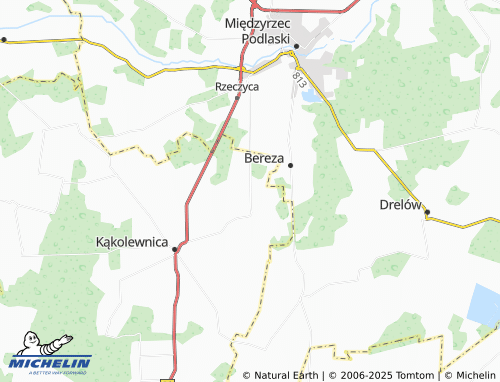 MICHELIN Wygnanka map - ViaMichelin