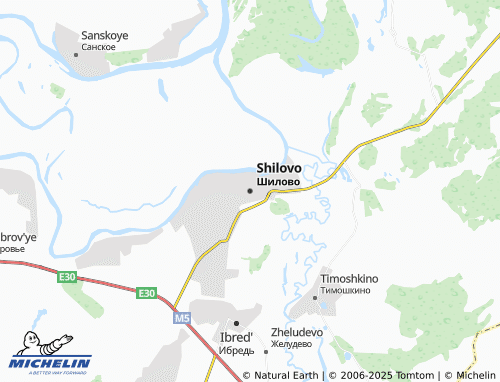 MICHELIN Shilovo map - ViaMichelin