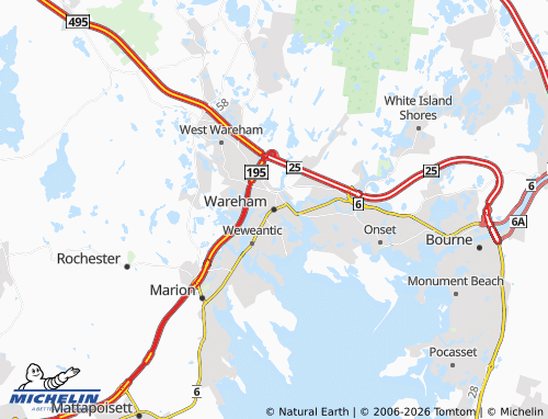Mappa MICHELIN Wareham - ViaMichelin
