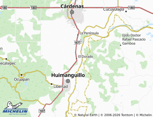Mapa MICHELIN El Dorado - ViaMichelin