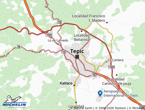 MICHELIN-Landkarte Estadios - ViaMichelin
