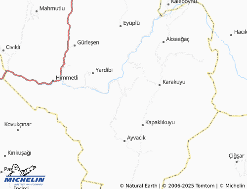 MICHELIN Değirmenciuşağı map - ViaMichelin