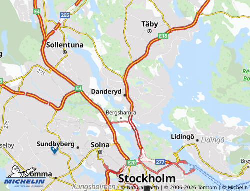 Mappa MICHELIN Danderyd - ViaMichelin