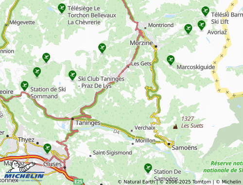 MICHELIN Le Sincerneret map - ViaMichelin