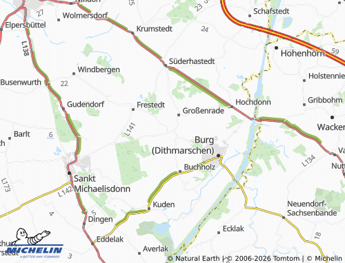 Kaart MICHELIN Quickborn - ViaMichelin
