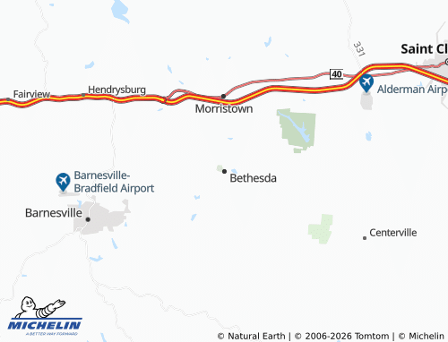 Mappa MICHELIN Bethesda - ViaMichelin
