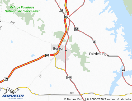Mappa MICHELIN Benton - ViaMichelin