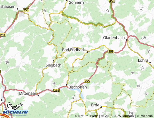 MICHELIN Günterod map - ViaMichelin