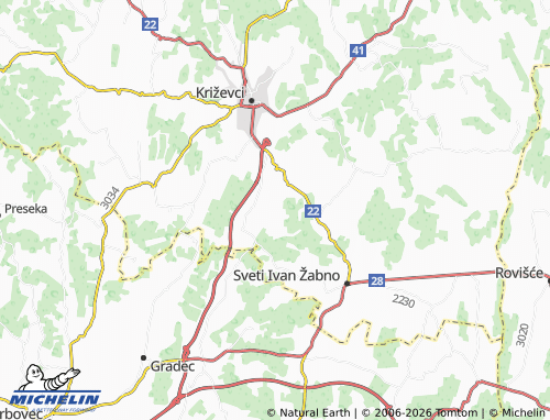 Mapa MICHELIN Gračina - ViaMichelin